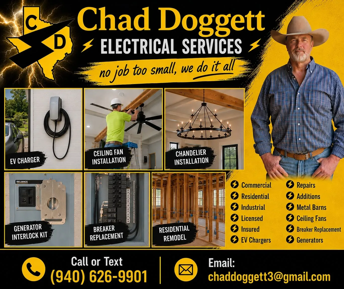 Chad Doggett Electrical Services — licensed electrician serving North Fort Worth